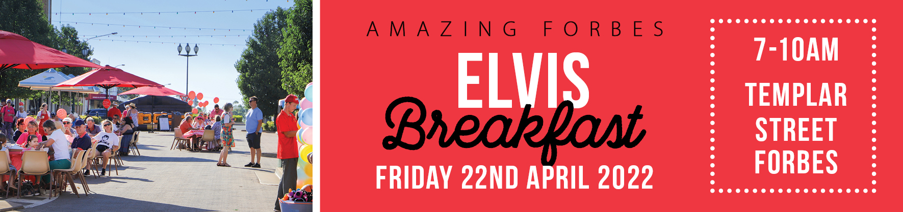Elvis breakfast banner mirrored